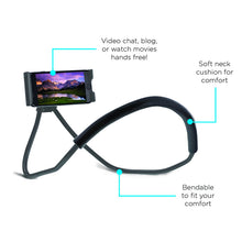 Заредете изображение във визуализатора на галерията – Phone holder on neck Lazy Holder black
