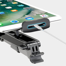 Заредете изображение във визуализатора на галерията – Car holder telescopic, headrest mount 4-11 inches black-red
