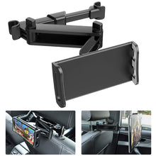 Заредете изображение във визуализатора на галерията – Car holder telescopic, headrest mount 4-11 inches black-red
