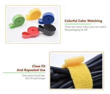 Заредете изображение във визуализатора на галерията – Cables organizer velcro roll 5 metres yellow
