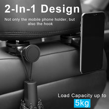 Заредете изображение във визуализатора на галерията – Magnetic car holder headrest mount Type 1 black
