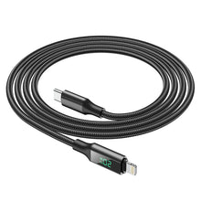 Заредете изображение във визуализатора на галерията – Borofone Cable BU32 Exclusive - Type C to Lightning - PD 20W 1,2 metres black
