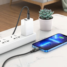 Заредете изображение във визуализатора на галерията – Borofone Cable BU32 Exclusive - Type C to Lightning - PD 20W 1,2 metres black
