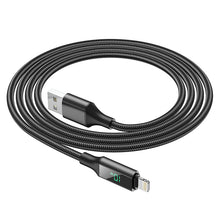 Заредете изображение във визуализатора на галерията – Borofone Cable BU32 Exclusive - USB to Lightning - 2,4A 1,2 metres black
