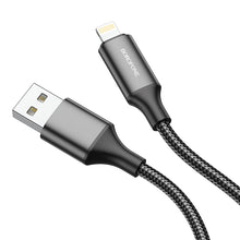 Заредете изображение във визуализатора на галерията – Borofone Cable BU32 Exclusive - USB to Lightning - 2,4A 1,2 metres black
