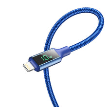 Заредете изображение във визуализатора на галерията – Borofone Cable BU32 Exclusive - USB to Lightning - 2,4A 1,2 metres blue
