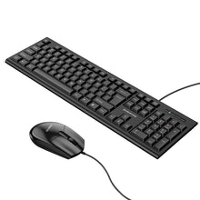 Заредете изображение във визуализатора на галерията – Borofone Set of keyboard + mouse BG6 Business wired black
