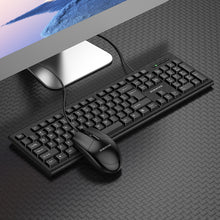 Заредете изображение във визуализатора на галерията – Borofone Set of keyboard + mouse BG6 Business wired black
