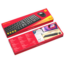Заредете изображение във визуализатора на галерията – Borofone Set of keyboard + mouse BG6 Business wired black
