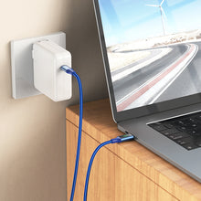 Заредете изображение във визуализатора на галерията – Borofone Cable BU32 Exclusive - Type C to Type C - PD 100W 3A 1,2 metres blue
