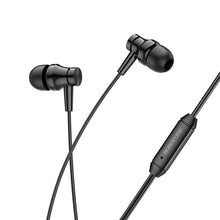 Заредете изображение във визуализатора на галерията – Borofone Earphones BM67 Talent with microphone black
