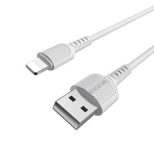 Заредете изображение във визуализатора на галерията – Borofone Cable BX16 Easy - USB to Lightning - 2A 1 metre white
