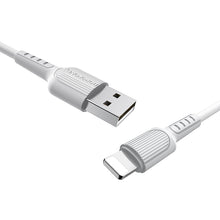 Заредете изображение във визуализатора на галерията – Borofone Cable BX16 Easy - USB to Lightning - 2A 1 metre white
