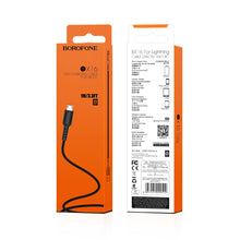 Заредете изображение във визуализатора на галерията – Borofone Cable BX16 Easy - USB to Micro USB - 2A 1 metre black
