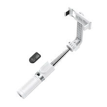 Заредете изображение във визуализатора на галерията – Borofone Selfie Stick BY9 Streamer bluetooth with tripod and remote control white
