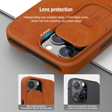 Заредете изображение във визуализатора на галерията – Nillkin Qin Pro for Iphone 13 Pro brown
