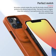 Заредете изображение във визуализатора на галерията – Nillkin Qin Pro for Iphone 13 Pro brown

