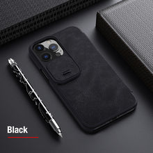 Заредете изображение във визуализатора на галерията – Nillkin Qin Pro for Iphone 13 Pro black
