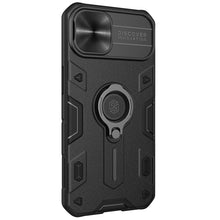 Заредете изображение във визуализатора на галерията – Nillkin CamShield Armor TPU+PC for Iphone 13 black

