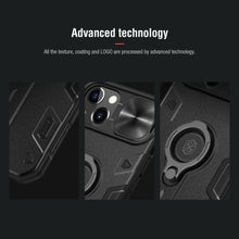 Заредете изображение във визуализатора на галерията – Nillkin CamShield Armor TPU+PC for Iphone 13 black
