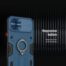 Заредете изображение във визуализатора на галерията – Nillkin CamShield Armor TPU+PC for Iphone 13 black
