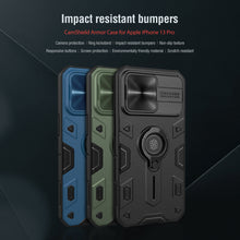 Заредете изображение във визуализатора на галерията – Nillkin CamShield Armor TPU+PC for Iphone 13 Pro black
