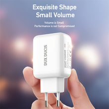 Заредете изображение във визуализатора на галерията – Wall charger Dux Ducis C10 - 2xUSB - 12W 2,4A white
