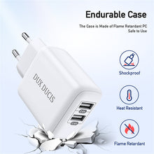 Заредете изображение във визуализатора на галерията – Wall charger Dux Ducis C10 - 2xUSB - 12W 2,4A white
