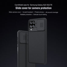 Заредете изображение във визуализатора на галерията – Nillkin CamShield PC Case for Samsung Galaxy A22 4G/M22 4G black
