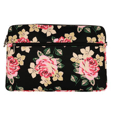 Заредете изображение във визуализатора на галерията – Wonder Sleeve Laptop 13-14 inches black and roses
