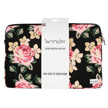 Заредете изображение във визуализатора на галерията – Wonder Sleeve Laptop 13-14 inches black and roses
