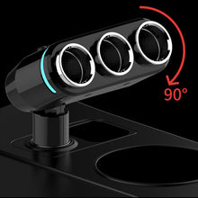 Заредете изображение във визуализатора на галерията – Car Cigarette Lighter Socket Splitter B39 Type A - 3 sockets + 2xUSB - 3,1A
