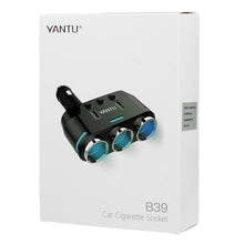 Заредете изображение във визуализатора на галерията – Car Cigarette Lighter Socket Splitter B39 Type A - 3 sockets + 2xUSB - 3,1A
