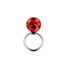 Заредете изображение във визуализатора на галерията – Ring CRYSTAL - Red-silver
