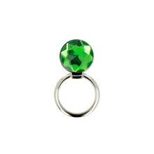 Заредете изображение във визуализатора на галерията – Ring CRYSTAL - Green-silver
