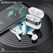 Заредете изображение във визуализатора на галерията – Borofone TWS Bluetooth Earphones BES15 Treasure White
