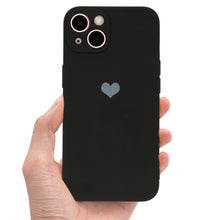Заредете изображение във визуализатора на галерията – Vennus Silicone Heart Case for Iphone 11 Pro Max design 1 black
