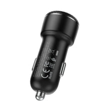 Заредете изображение във визуализатора на галерията – Borofone Car charger BZ17 Core - 2xUSB - QC 3.0 18W black
