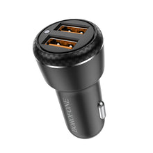 Заредете изображение във визуализатора на галерията – Borofone Car charger BZ17 Core - 2xUSB - QC 3.0 18W black
