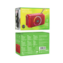 Заредете изображение във визуализатора на галерията – Borofone Portable Bluetooth Speaker BR17 Cool Sports red

