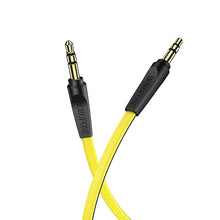 Заредете изображение във визуализатора на галерията – Borofone Cable BL6 - jack 3,5mm to jack 3,5mm - 2 metres yellow
