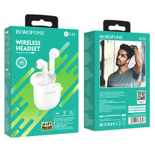 Заредете изображение във визуализатора на галерията – Borofone TWS Bluetooth Earphones BE49 Serenity White
