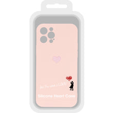 Заредете изображение във визуализатора на галерията – Vennus Silicone Heart Case for Iphone 12 Pro design 1 pink
