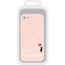 Заредете изображение във визуализатора на галерията – Vennus Silicone Heart Case for Iphone 7/8/SE 2020/SE 2022 design 1 pink
