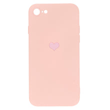 Заредете изображение във визуализатора на галерията – Vennus Silicone Heart Case for Iphone 7/8/SE 2020/SE 2022 design 1 pink
