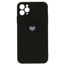 Заредете изображение във визуализатора на галерията – Vennus Silicone Heart Case for Iphone 11 Pro Max design 1 black

