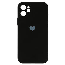 Заредете изображение във визуализатора на галерията – Vennus Silicone Heart Case for Iphone 12 design 1 black
