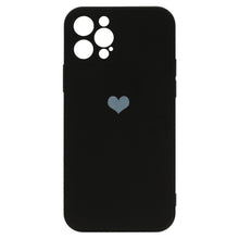 Заредете изображение във визуализатора на галерията – Vennus Silicone Heart Case for Iphone 12 Pro design 1 black
