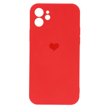 Заредете изображение във визуализатора на галерията – Vennus Silicone Heart Case for Iphone 12 design 1 red

