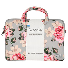 Заредете изображение във визуализатора на галерията – Wonder Briefcase Laptop 13-14 inches grey and roses
